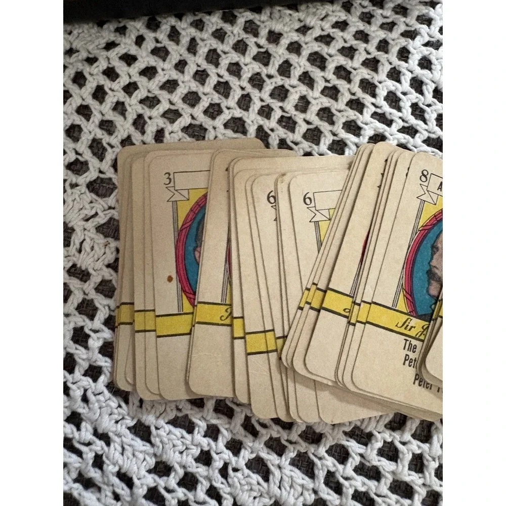 Library Games Russell Authors 48 Cards Complete Vintage Collectors Gift No Instr